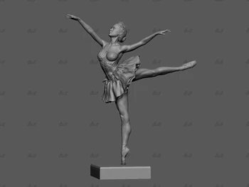 1/24 75 мм 1/18 100 мм модель из смолы, балетная фигурка, скульптура, неокрашенная, без цвета RW-976