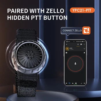 2023 Беспроводная Bluetooth-совместимая кнопка громкой связи PTT Walkie Talkie для Android и ios для работы Zello