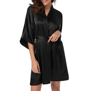 2023 Новые Женские пижамы Кружевные Ночные рубашки с коротким рукавом Пижамы из искусственного шелка Льда Женские ночные платья с поясом