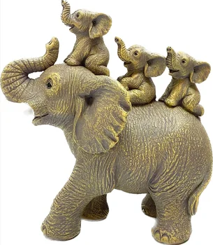 3 Слоненка верхом на фигурке животного-слона для гостиной в наличии, быстрая доставка