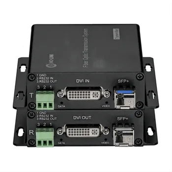 3840 *2160 при 30 Гц 4K сигнал EDID RS232/RS485 Данные DVI оптоволоконный преобразователь
