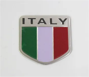 3D Автомобиль Итальянский Карта Италии Национальный Флаг Наклейка Гриль Эмблема Мотоцикла Наклейка Для Ferrari Fiat Piaggio Vespa Ford