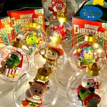 Disney Authentic Toy Story Christmas Аниме Фигурка-Сюрприз Серии Шариков Blind Box Милая Игрушка Кулон На День Рождения Рождественский Подарок Игрушки