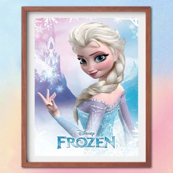 Disney Diamond Painting Frozen Ice Princess Вышивка крестом, Набор для вышивания, Алмазная мозаика, Искусство домашнего декора, Картина из стразов