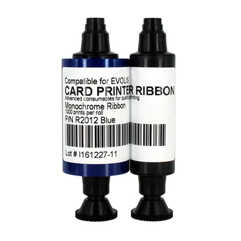 Evolis R2012 Blue Ribbon 1000 отпечатков Для принтера карт Dualys 3 Securion серии Pebble, Совместимого С Matica R2012 Blue