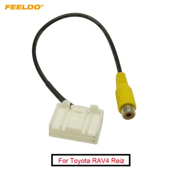FEELDO 10 шт., Автомобильная камера заднего вида, парковочное видео заднего хода, кабель RCA-адаптер для головного устройства Toyota RAV4 Reiz #5666