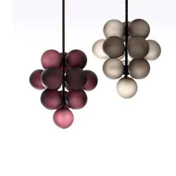 Moonriver Lighting креативная виноградная люстра Современный стеклянный шар подвесной светильник для гостиной прикроватный торшер для дома 2023