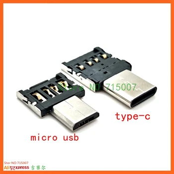 OTG Адаптер Кабель для передачи данных Type-C Micro USB к USB OTG кабель C Общий USB-конвертер для мобильного телефона Android для