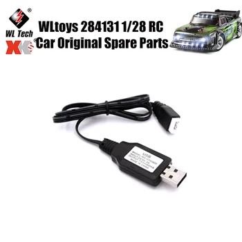 WLtoys 284131 1/28 Оригинальные Запасные Части для Радиоуправляемого Автомобиля 7,4 В-USB Кабель Для Зарядки Запасные Части