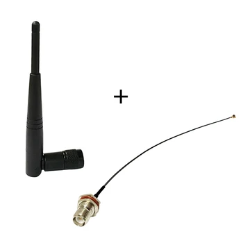 Антенна Wi-Fi 2,4 ГГц 3dbi Omni RP-TNC Штекерный разъем + Внутренняя Перемычка Rp-Tnc к Радиочастотному кабелю Ufl/Ipx длиной 15 см