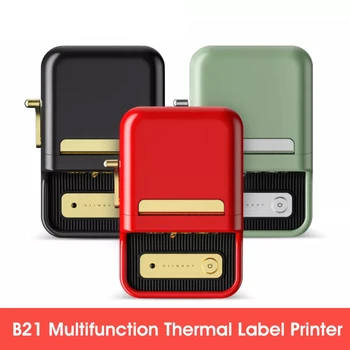 Беспроводной принтер этикеток Niimbot B21, Портативный карманный принтер штрих-кодов, термопринтер BT, устройство для наклеивания ценников на телефон