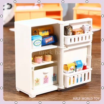 В наличии мини-шторная коробка Baibao серии холодильников для домашней кухни, коробка для сюрпризов, сумка Guess, фигурка милой семьи, кукла Decora, детская игрушка