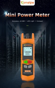 Волоконно-оптический Измеритель мощности Komshine-KPM-11M, Mini OPM -70 ~ + 10 дБм,-50 ~ + 26 дБм, поддержка PT интерфейса FC SC ST