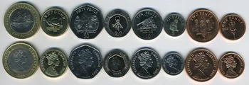 Гибралтарский набор из 8 монет 2005 года выпуска, абсолютно новые 100% Аутентичные оригинальные монеты для коллекционирования UNC