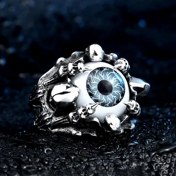 Готический Винтажный Коготь дракона из нержавеющей стали, кольца от сглаза, Модное кольцо с черепом в стиле панк для мужчин и женщин, креативный ювелирный амулет, подарки