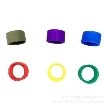 Групповое кольцо антенны рации Антенное кольцо для портативной радиоантенны Цветная метка кольца Красочные идентификационные полосы отличают рацию
