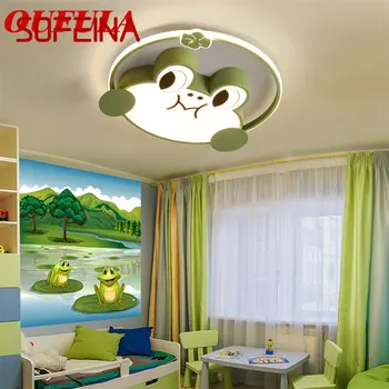 Детский потолочный светильник SOFEINA 220V 110V Frog Современная мода Подходит для детской комнаты, спальни, детского сада