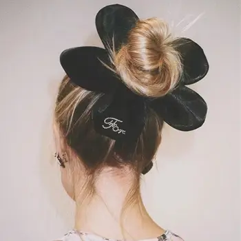 Дизайн Ниши Тканевая Повязка для волос Преувеличенное Кольцо для волос Женские Большие Резинки для волос Держатель для веревки для волос в Корейском стиле