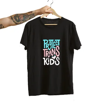 Защитите Футболки Trans Kids CasualTrans Pride LGBTQ Pride Футболка С коротким рукавом Летняя Футболка С Принтом Trans Rights Woman