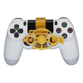 Игровое гоночное колесо Мини-рулевой игровой контроллер для Sony Playstation PS4 Аксессуары с 3D-печатью
