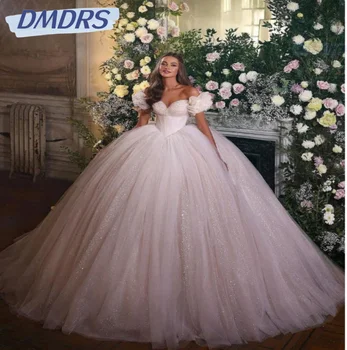 Классическое Бальное платье Невесты, Изящное Свадебное платье длиной до пола С Открытыми Плечами, Сексуальное Свадебное платье С V-образным вырезом Vestidos De Novia