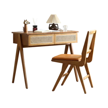 Комбинация стола и стула из массива дерева Tengbian бытовая из белого воскового дерева студенческий стол и стул офисный стол для офисных работников