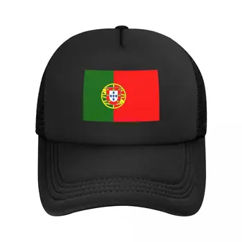 Крутая шляпа дальнобойщика с флагом Португалии, мужская Женская бейсболка для взрослых, регулируемая на заказ, летняя
