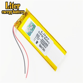 литий-полимерный аккумулятор 333266 3.7V 750MAH MP5 GPS Dipper LED light box DIY speaker