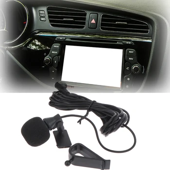 МИНИ Профессиональный автомобильный аудиомикрофон 3,5 мм Разъем для микрофона Стерео Мини проводной внешний микрофон для ПК Авто DVD Радио