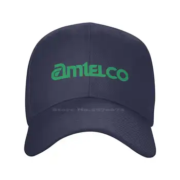 Модная качественная джинсовая кепка с логотипом Amtelco, Вязаная шапка, Бейсболка