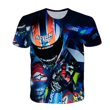 Мужская модная крутая футболка с индивидуальным принтом, графические футболки с изображением сцены мотогонок, летний тренд уличной одежды в стиле хип-хоп.