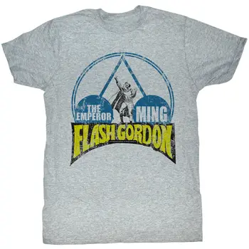 Мужская футболка Flash Gordon Emporer Ming Slim Fit XX-Large Grey Heather