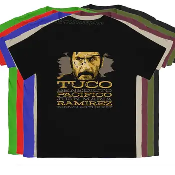 Мужская футболка Tuco Benedicto Pacifico Juan Maria Ramirez, Сумасшедшая Хлопковая футболка, Мужские футболки The Good, The Bad и The Ugly