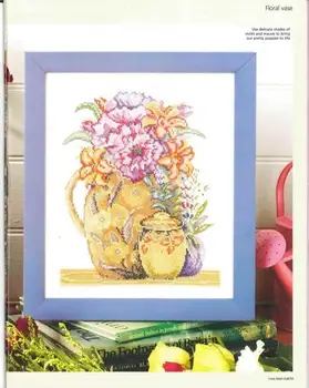 Наборы для вышивания Poppy vase 30-35, наборы для вышивания крестиком, хлопчатобумажный батист DIY homefun embroidery Shop4