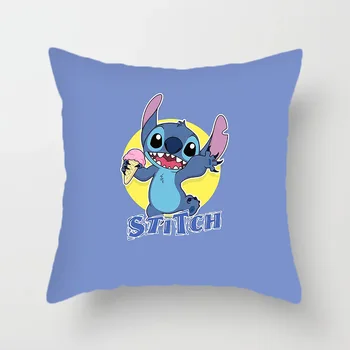 Наволочка из аниме Disney Stitch, наволочка Kawaii Stitch, украшение интерьера детской комнаты, Подарки на день рождения, рисунок аниме