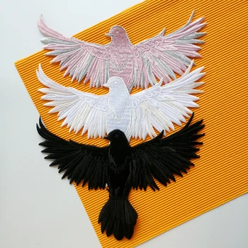 нашивка с вышивкой большого орла, значки с большими орлами, нашивки с аппликацией птиц для одежды PW227311