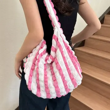 Нейлоновые стеганые плиссированные сумки Cloud, новая мода, регулируемый ремень, сумка через плечо, сумка Bubbles Cloud, сумочка