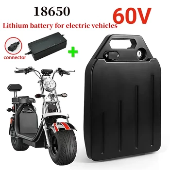 Новый Аккумулятор для Электрического скутера Citycoco 60V 20Ah-100Ah для мотоцикла мощностью 250 Вт ~ 1500 Вт/велосипеда Водонепроницаемый Литиевый Аккумулятор + Зарядное устройство 67,2 В