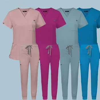 Оптовая продажа Медицинской униформы для операционной, рабочих халатов для больницы, медицинских принадлежностей, костюма для стоматологической хирургии, спецодежды для медсестер