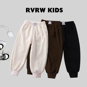 Осенне-зимние новые детские брюки, детские шорты, брюки в полоску с резьбой, брюки для девочек, брюки для мальчиков, детская одежда, брюки