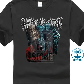 Официальная рубашка Cradle Of Filth Vampire Priest, размеры S, M, L, Xl, Xxl, черная металлическая футболка