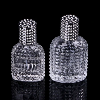 Переносные Стеклянные бутылки с прозрачным Ананасом многоразового использования, Пустые флаконы-распылители для косметики
