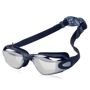 Профессиональные плавательные очки MAXJULI плавательные очки с затычкой для ушей Зажимом для носа С гальваническим покрытием Из водонепроницаемого силикона очки для плавани 2004