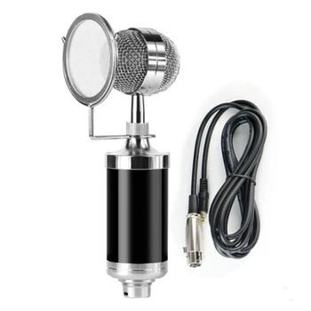 Профессиональный конденсаторный микрофон, полный комплект конденсаторного микрофона для студийного микрофона караоке-трансляции