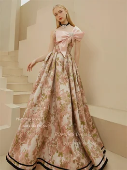 Розовое свадебное платье без бретелек для вечеринок, элегантная Западная невеста, фея, Vestidos Verano, Длинные платья для выпускного вечера, официальные вечерние платья для женщин