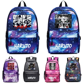 Рюкзак аниме Наруто для мальчиков и девочек, детей Обратно в школу, школьный рюкзак, студенческий рюкзак Kawaii, легкие сумки