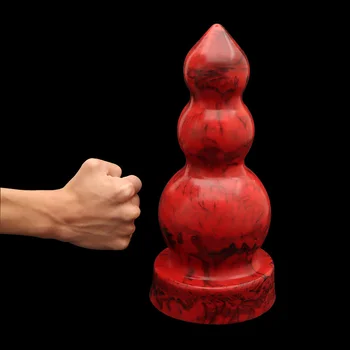 Силиконовые Большие шарики для анальной пробки Массаж простаты Огромная Анальная пробка для расширения влагалища Взрослые Эротические игрушки для анального секса для мужчин и женщин