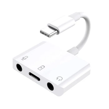 Удобный адаптер для наушников Type-C на 3,5 мм для прямой трансляции USB-карты CSound