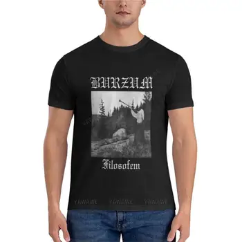 футболка black man хлопчатобумажные топы Black Metal Filosofem Классическая футболка Классическая футболка Мужские футболки мужская футболка с рисунком