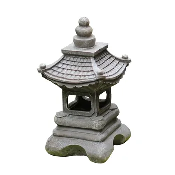 Японский стиль Открытый пол Внутренний двор, Солнечная лампа из смолы, Дворцовые фонари, Ландшафтные огни, украшение для домашнего садоводства Дзен